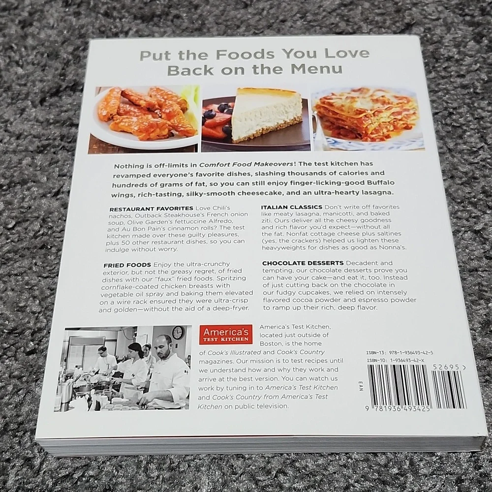 AMERICAN  TEST KITCHEN COMFORT FOOD MAKEOVERS FAVORITES MADE LIGHTER - Picture 5 of 15